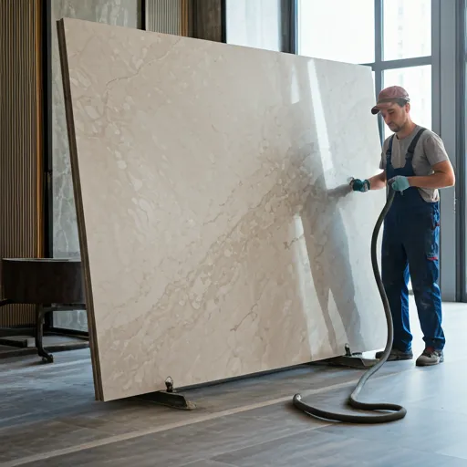 Large format slab installation